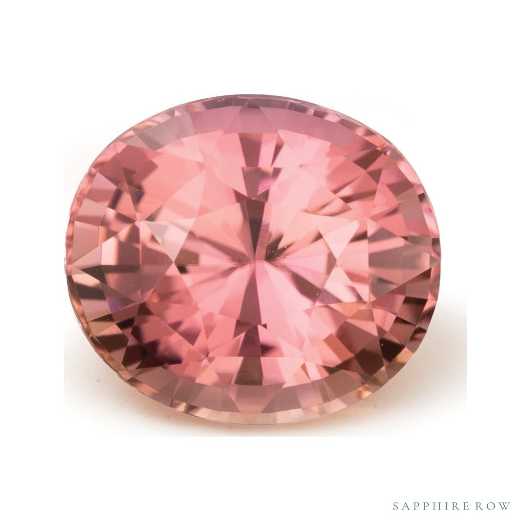 3.32 ct natural pink tourmaline from Afghanistan, oval cut | Sapphire Row · cut4 · cut5