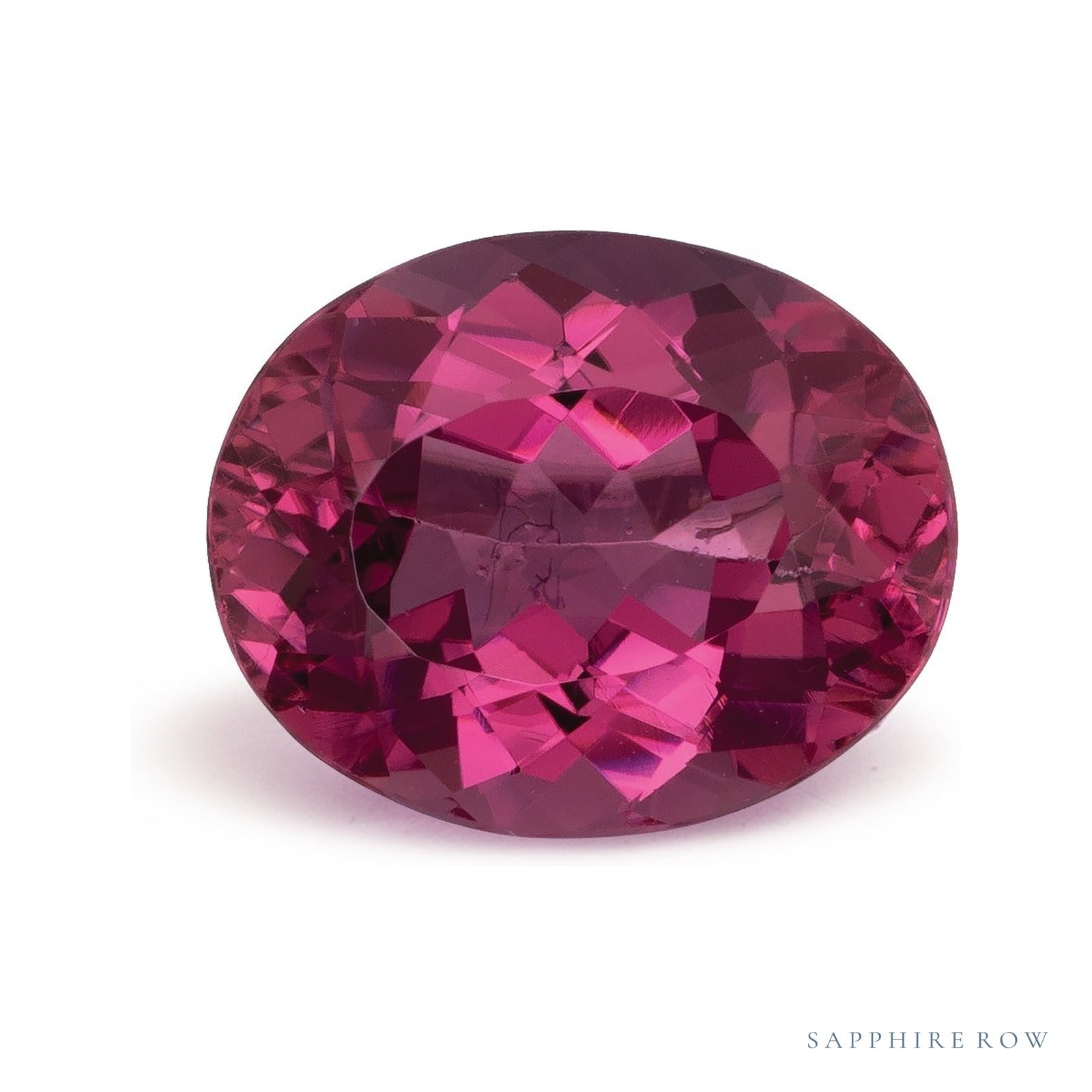 3.32 ct natural pink tourmaline from Brazil, oval cut | Sapphire Row · cut4