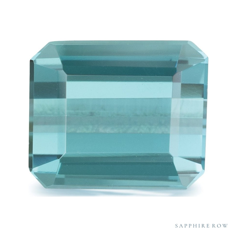 3.31 ct natural indicolite tourmaline from Brazil, emerald cut | Sapphire Row · cut4 · cut5