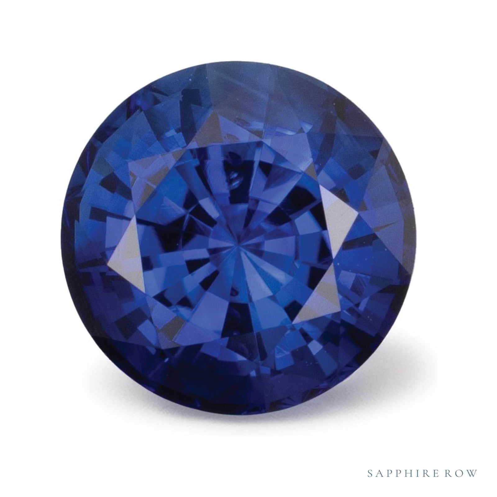 3.27 ct natural blue sapphire from Sri Lanka, round cut | Sapphire Row · cut4