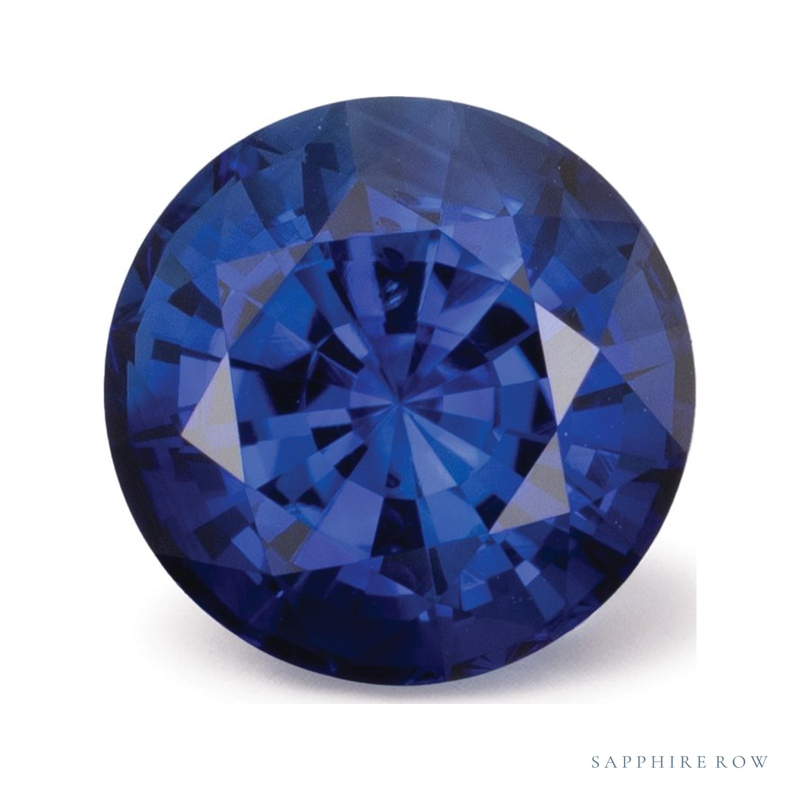 3.27 ct natural blue sapphire from Sri Lanka, round cut | Sapphire Row · cut4