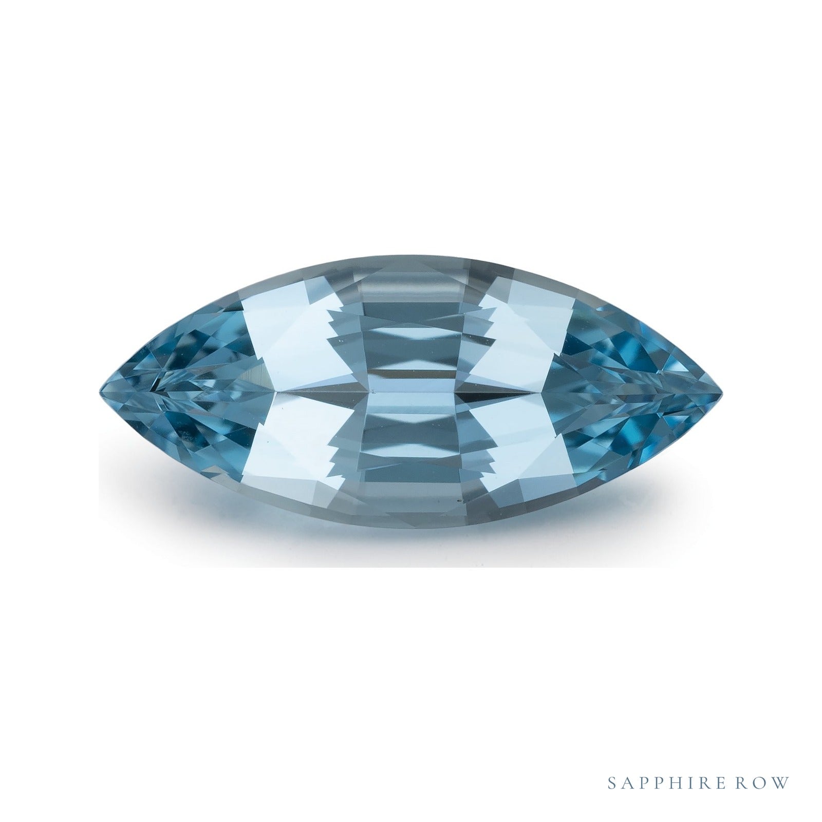 3.24 ct natural blue aquamarine from Madagascar, marquise cut | Sapphire Row · cut7