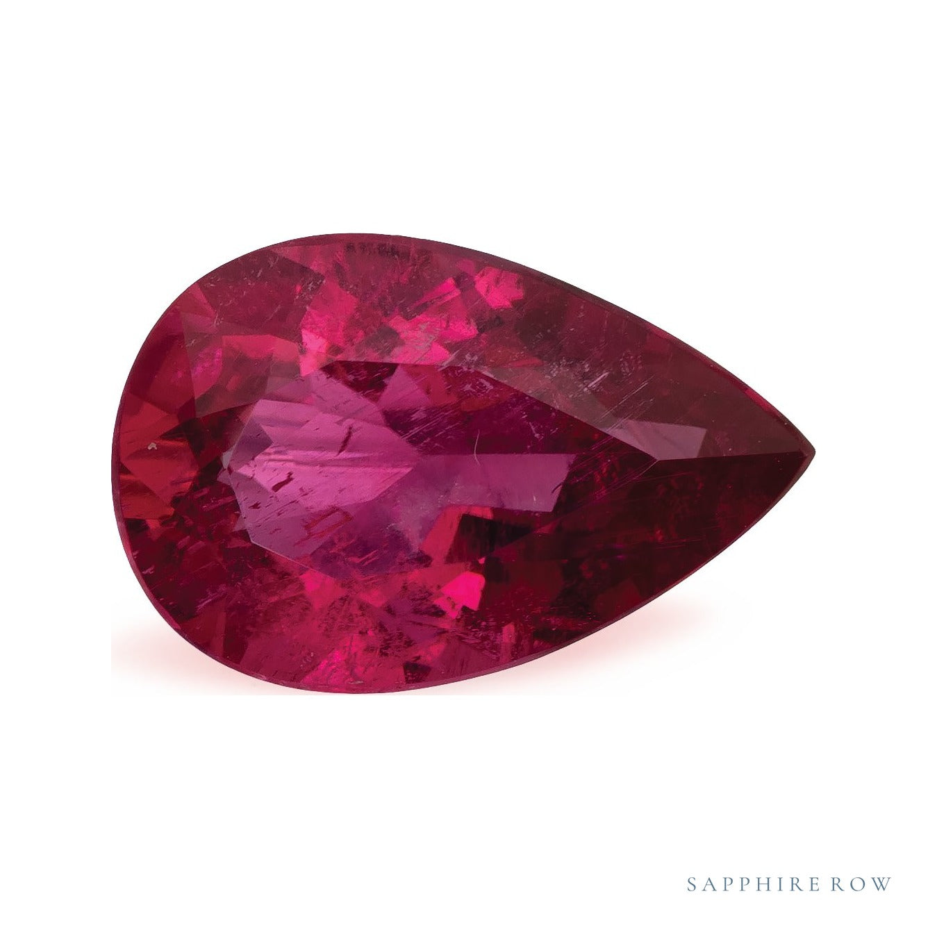 3.24 ct natural pink tourmaline from Brazil, pear cut | Sapphire Row · cut4 · cut5