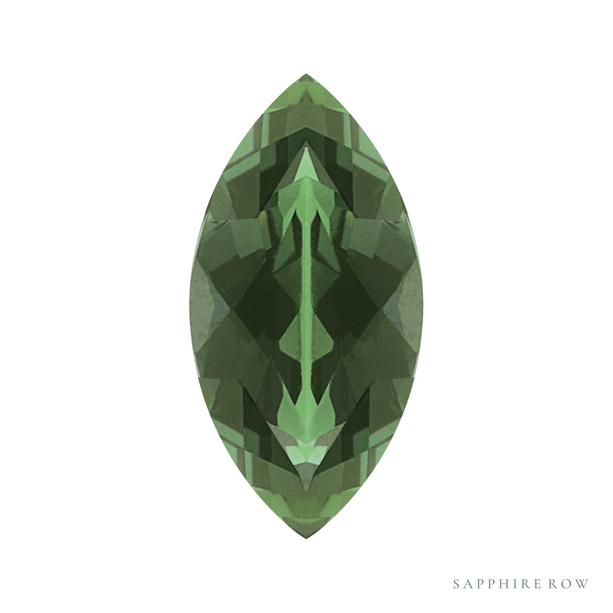 4x2 mm natural green tourmaline, marquise cut | Sapphire Row · cut7