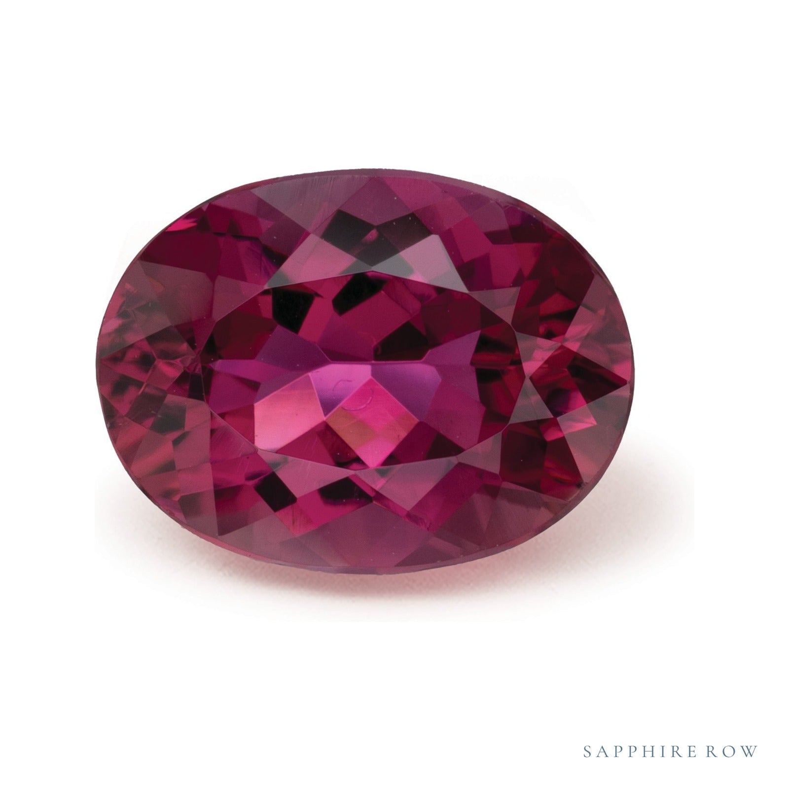 3.24 ct natural rubellite tourmaline from Brazil, oval cut | Sapphire Row · cut4