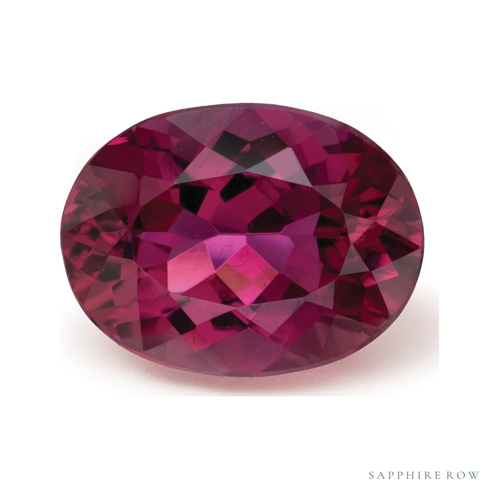 3.24 ct natural rubellite tourmaline from Brazil, oval cut | Sapphire Row · cut7