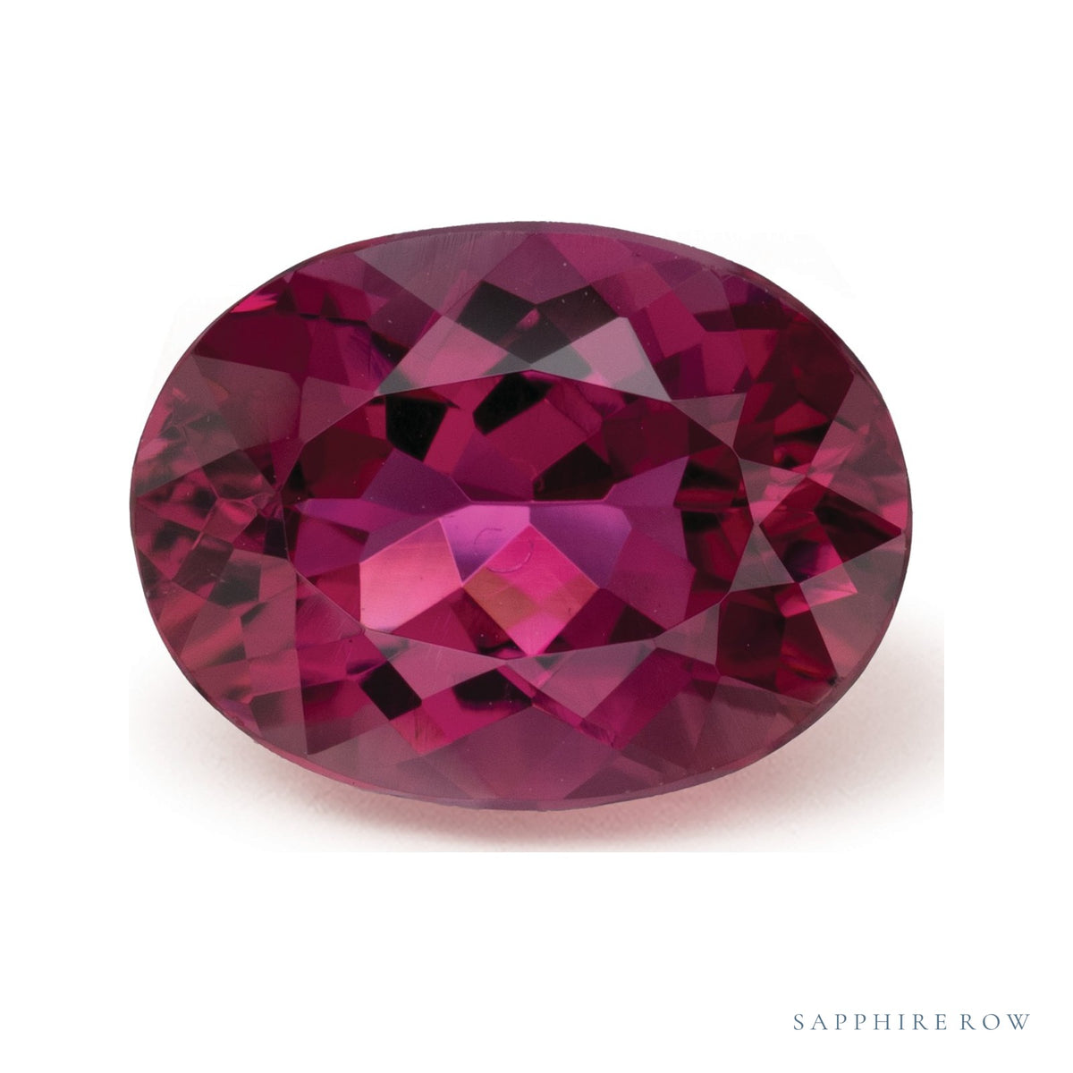 3.24 ct natural rubellite tourmaline from Brazil, oval cut | Sapphire Row · cut7