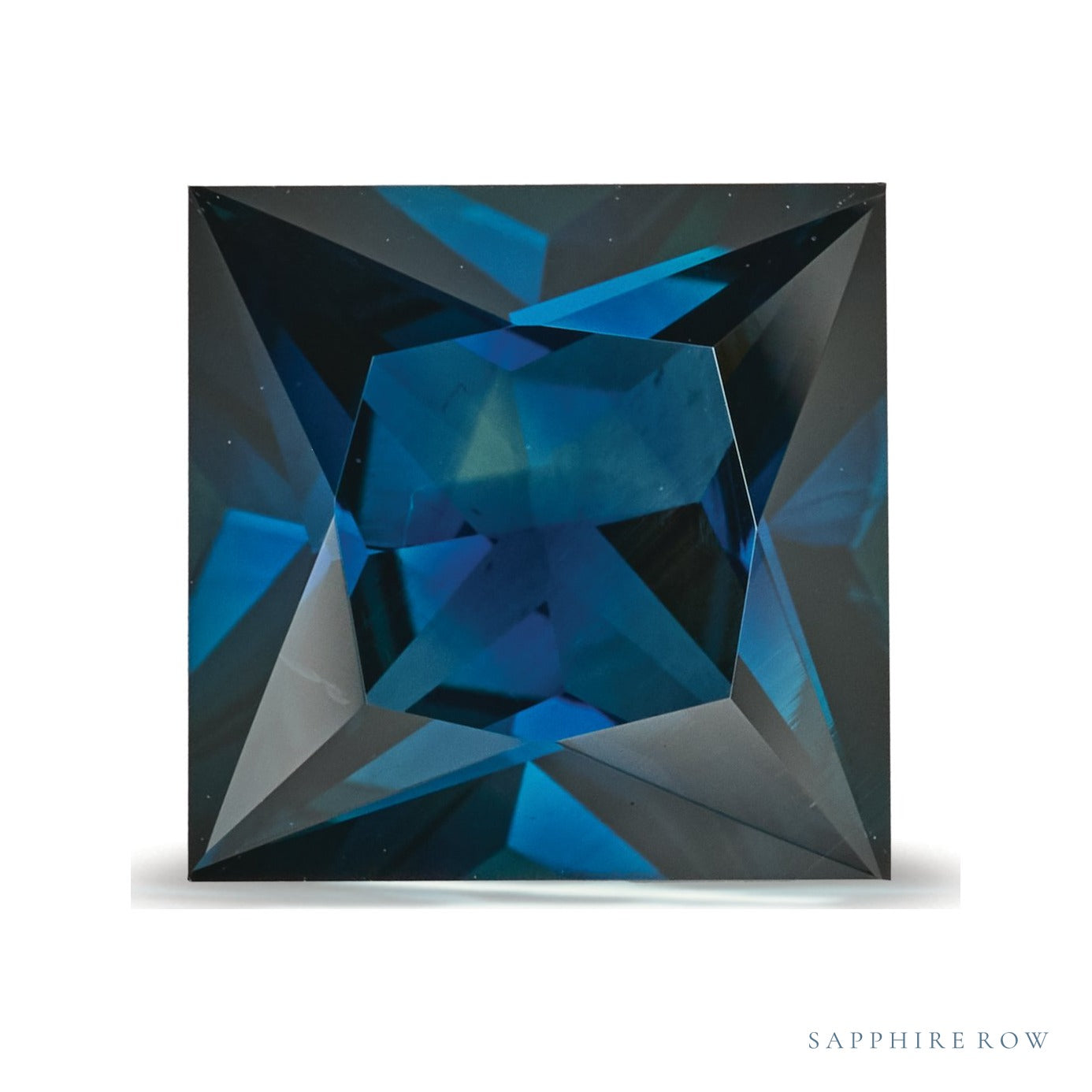 3.13 ct natural blue sapphire, square cut | Sapphire Row · cut7