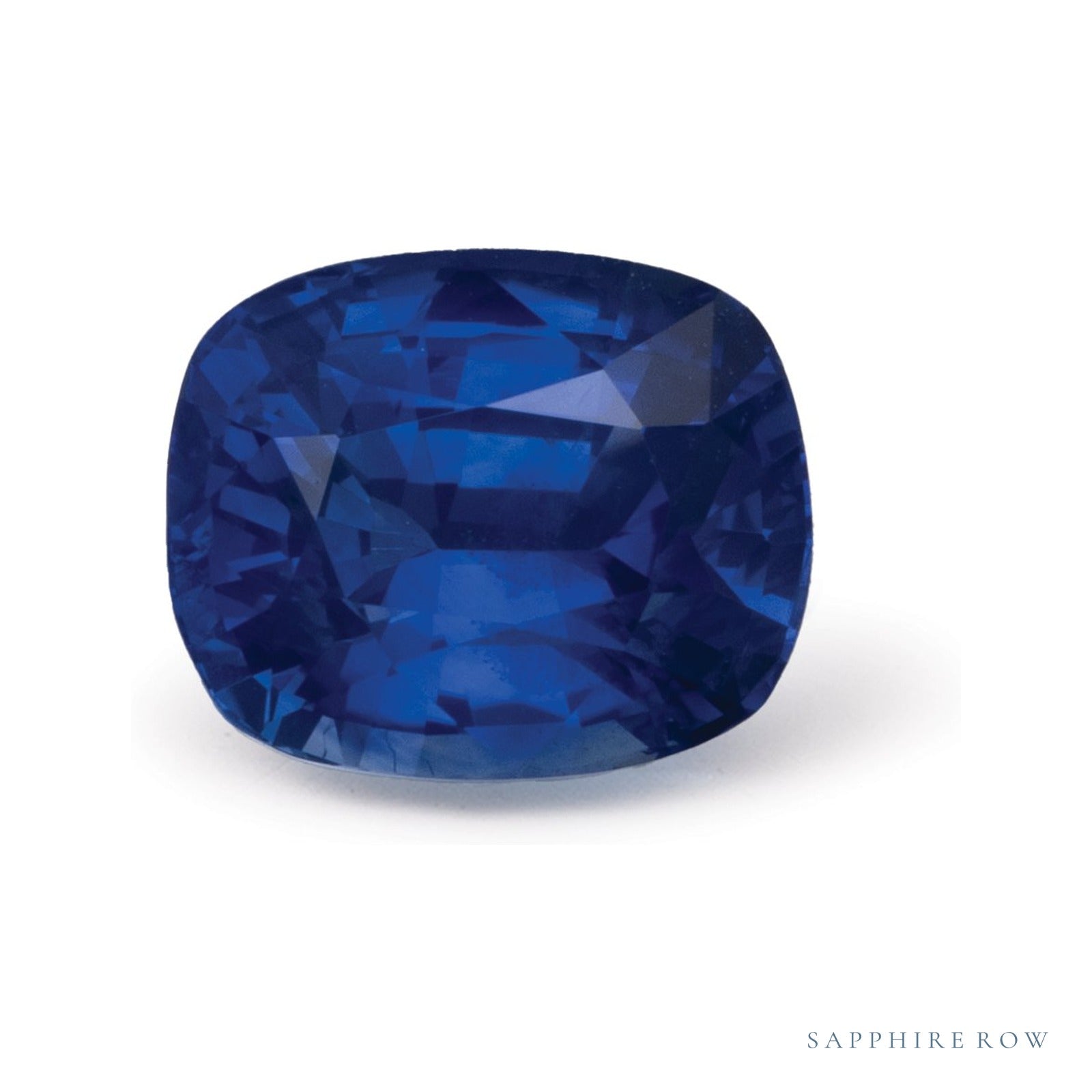 3.12 ct natural blue sapphire from Sri Lanka, antique cushion cut | Sapphire Row · cut4