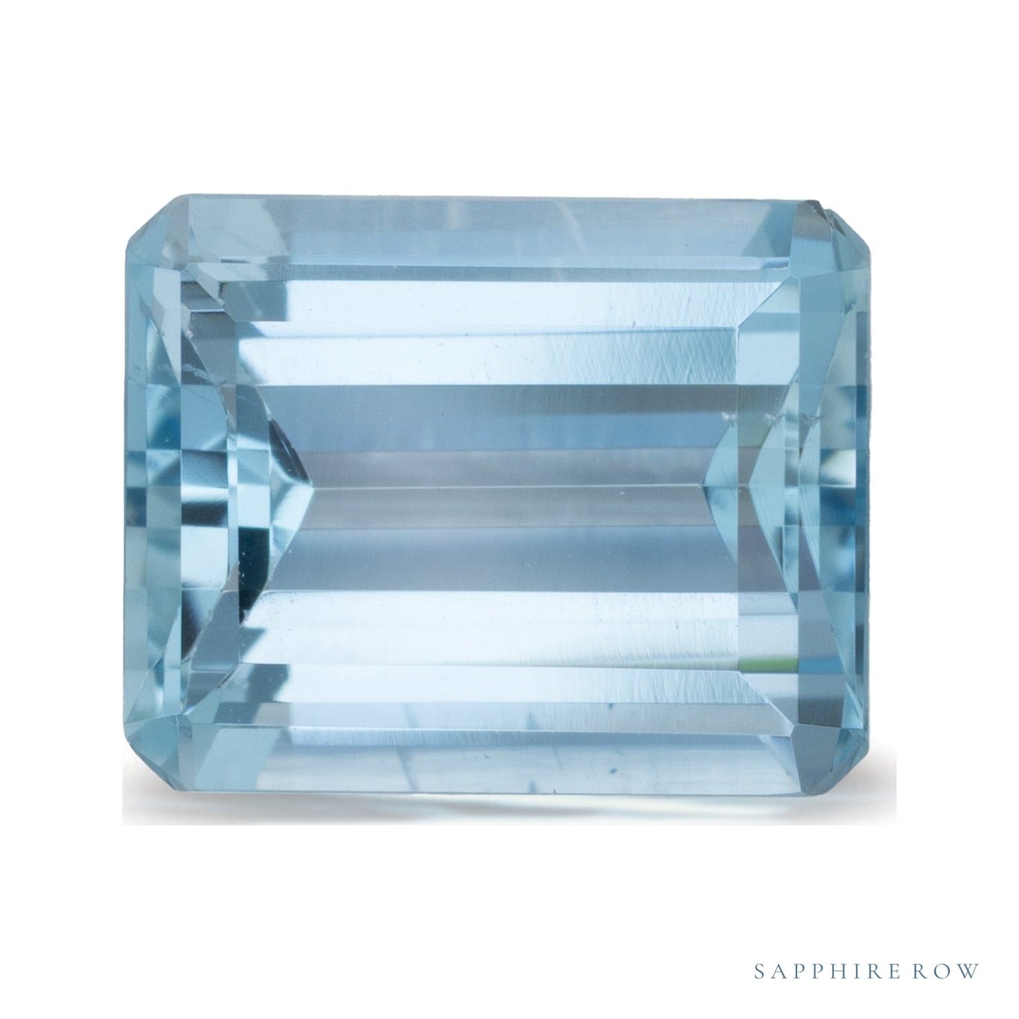 3.11 ct natural blue aquamarine from Mozambique, emerald cut | Sapphire Row · cut4 · cut5