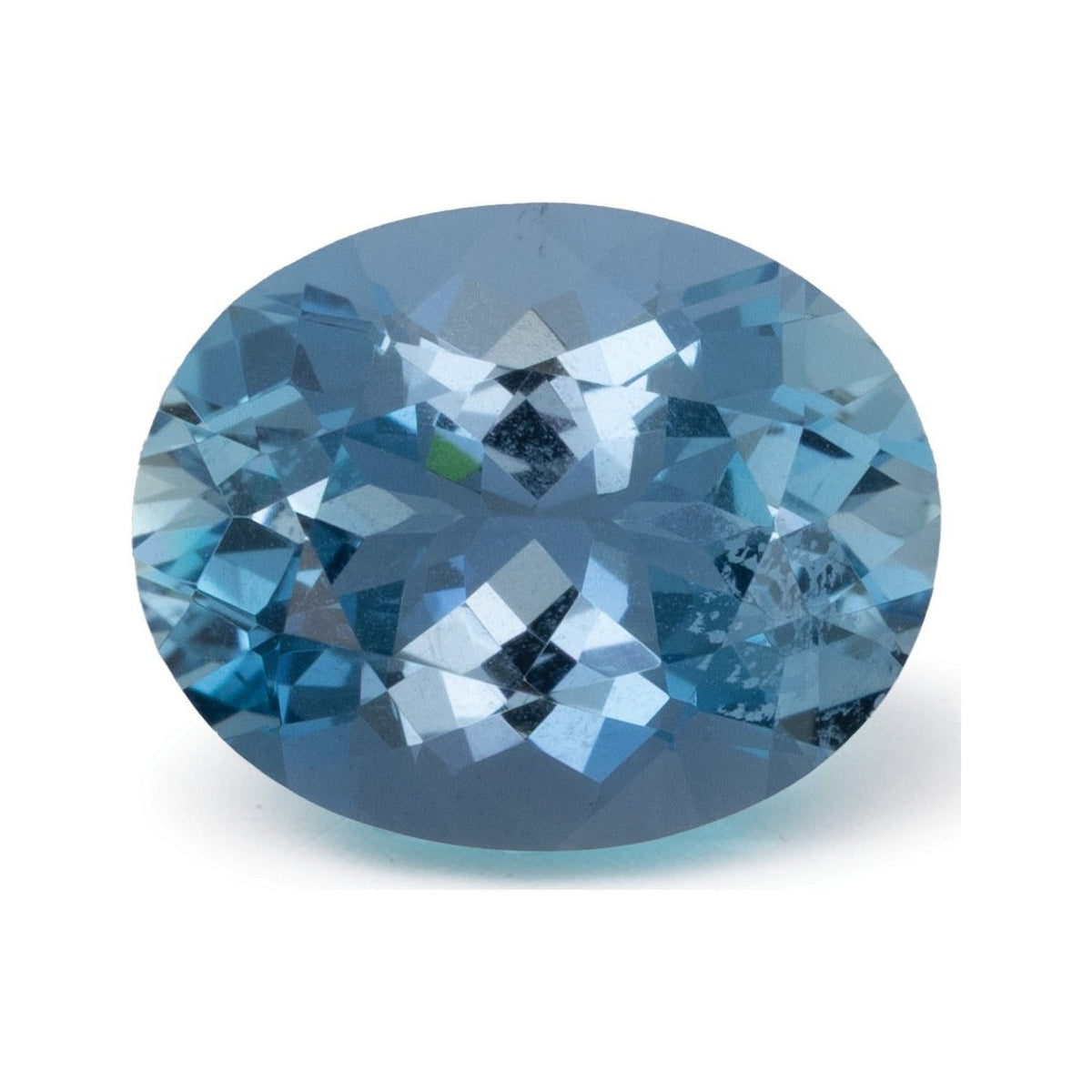 3.09 ct natural blue aquamarine from Mozambique, oval cut | Sapphire Row · cut7