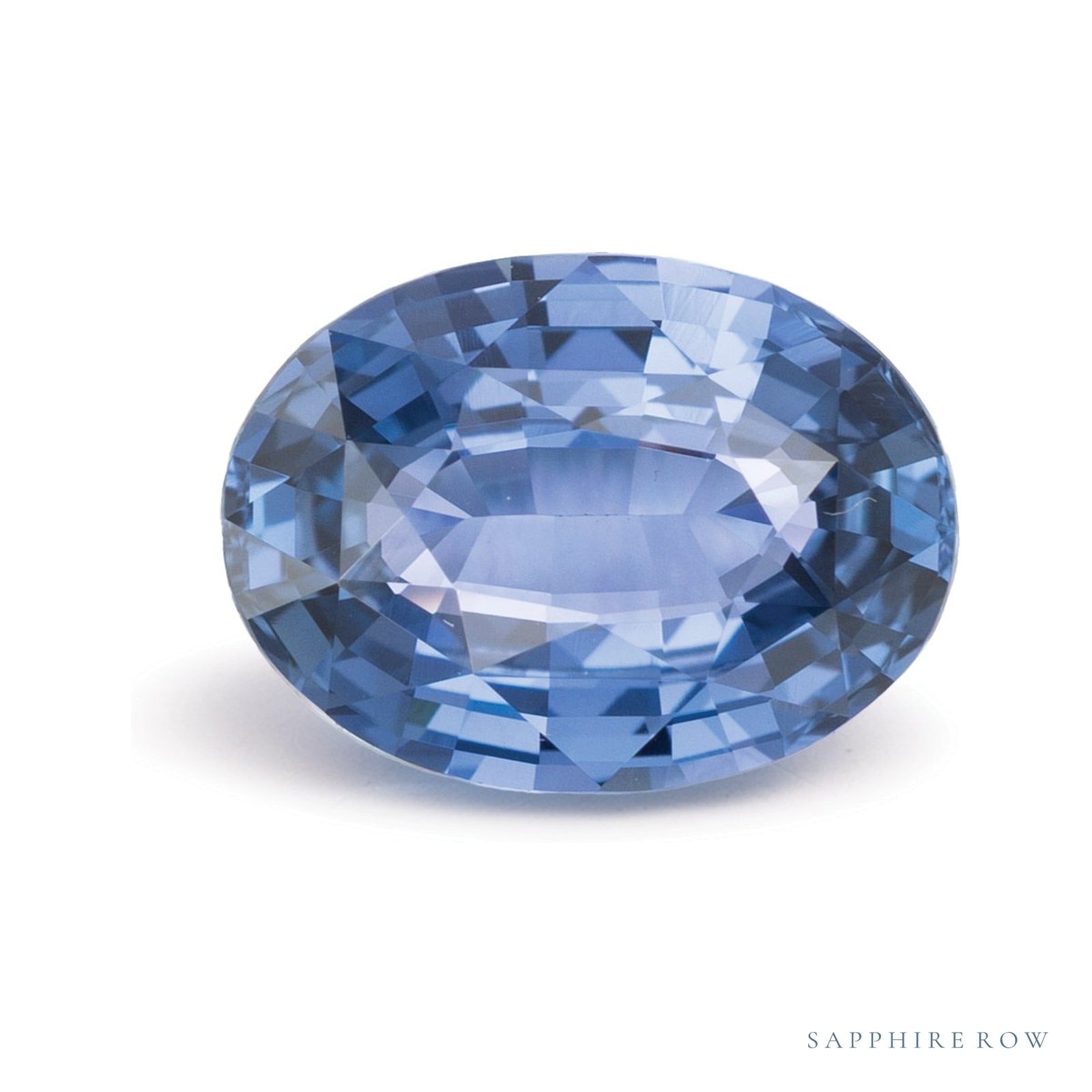 3.10 ct natural purple sapphire from Madagascar, oval cut | Sapphire Row · cut4
