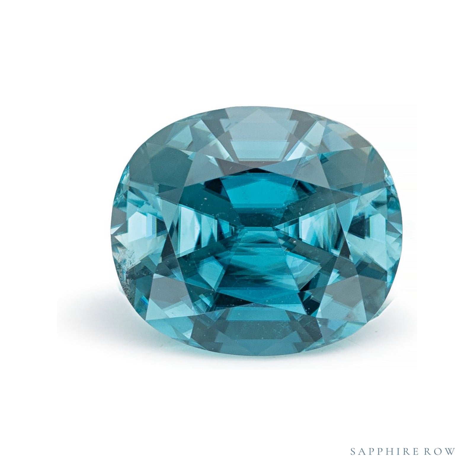 3.09 ct natural blue zircon from Cambodia, oval cut | Sapphire Row · cut4