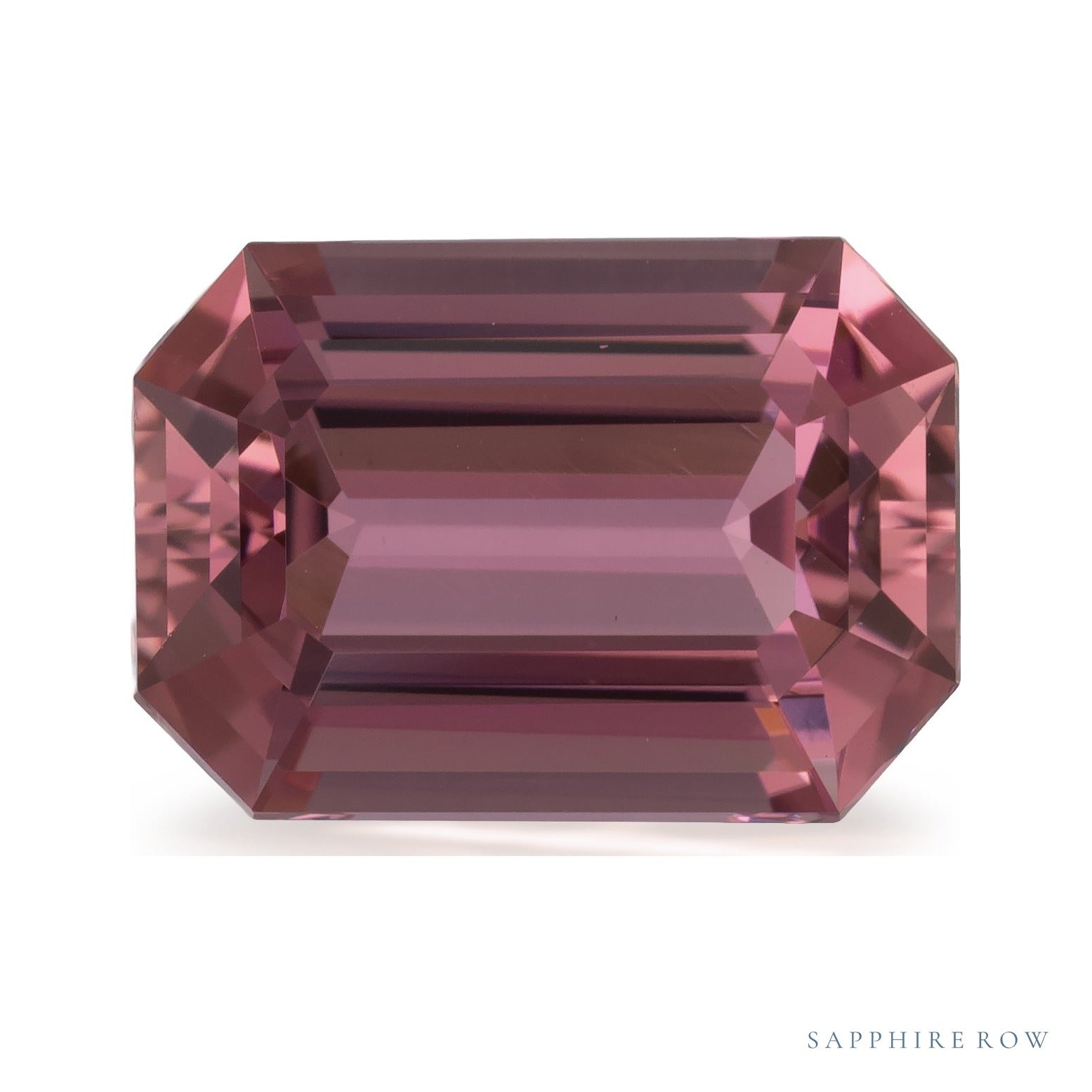 3.07 ct natural pink tourmaline from Madagascar, emerald cut | Sapphire Row · cut4 · cut5