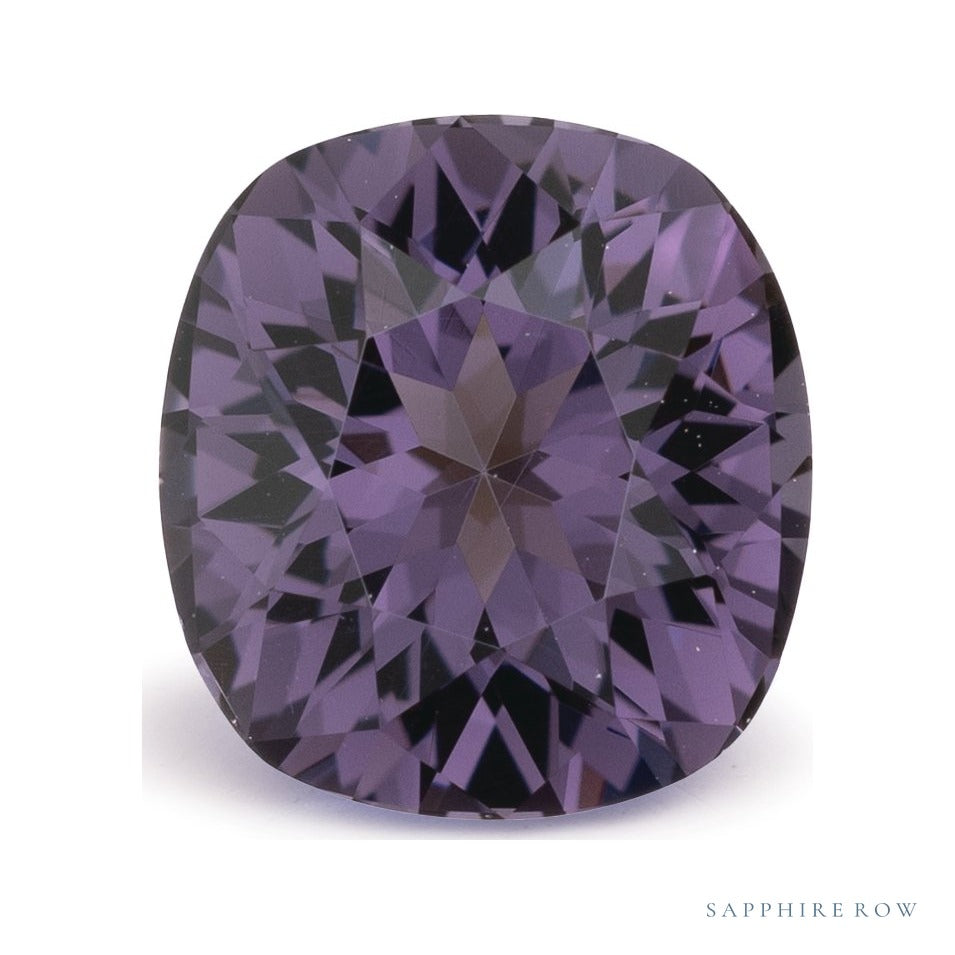3.07 ct natural purple spinel from Sri Lanka, antique cushion cut | Sapphire Row · cut6