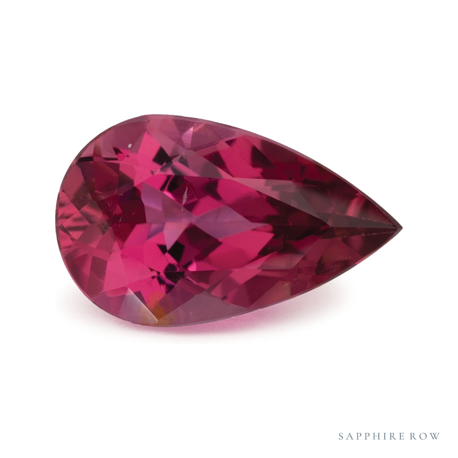 3.05 ct natural pink tourmaline from Mozambique, pear cut | Sapphire Row · cut4
