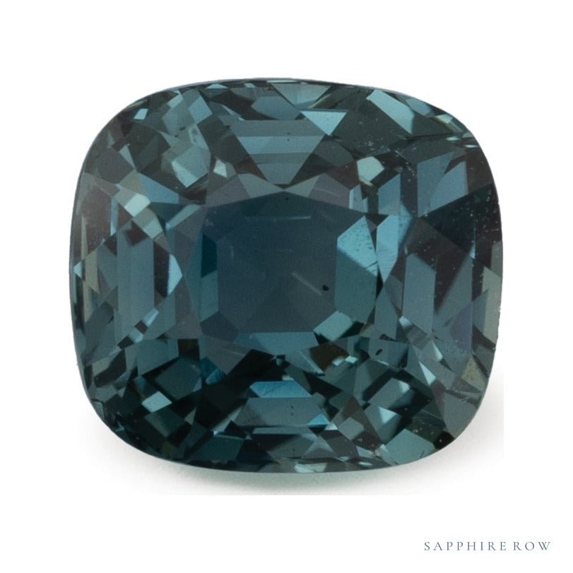 3.05 ct natural green sapphire from Sri Lanka, antique cushion cut | Sapphire Row · cut7