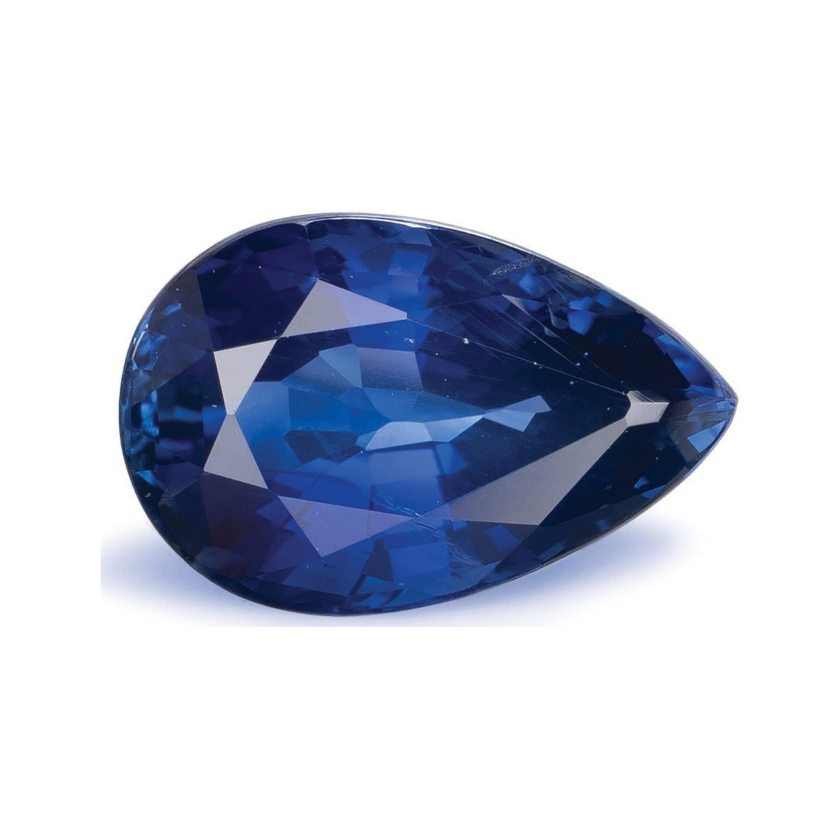 3.04 ct natural blue sapphire from Sri Lanka, pear cut | Sapphire Row · cut7