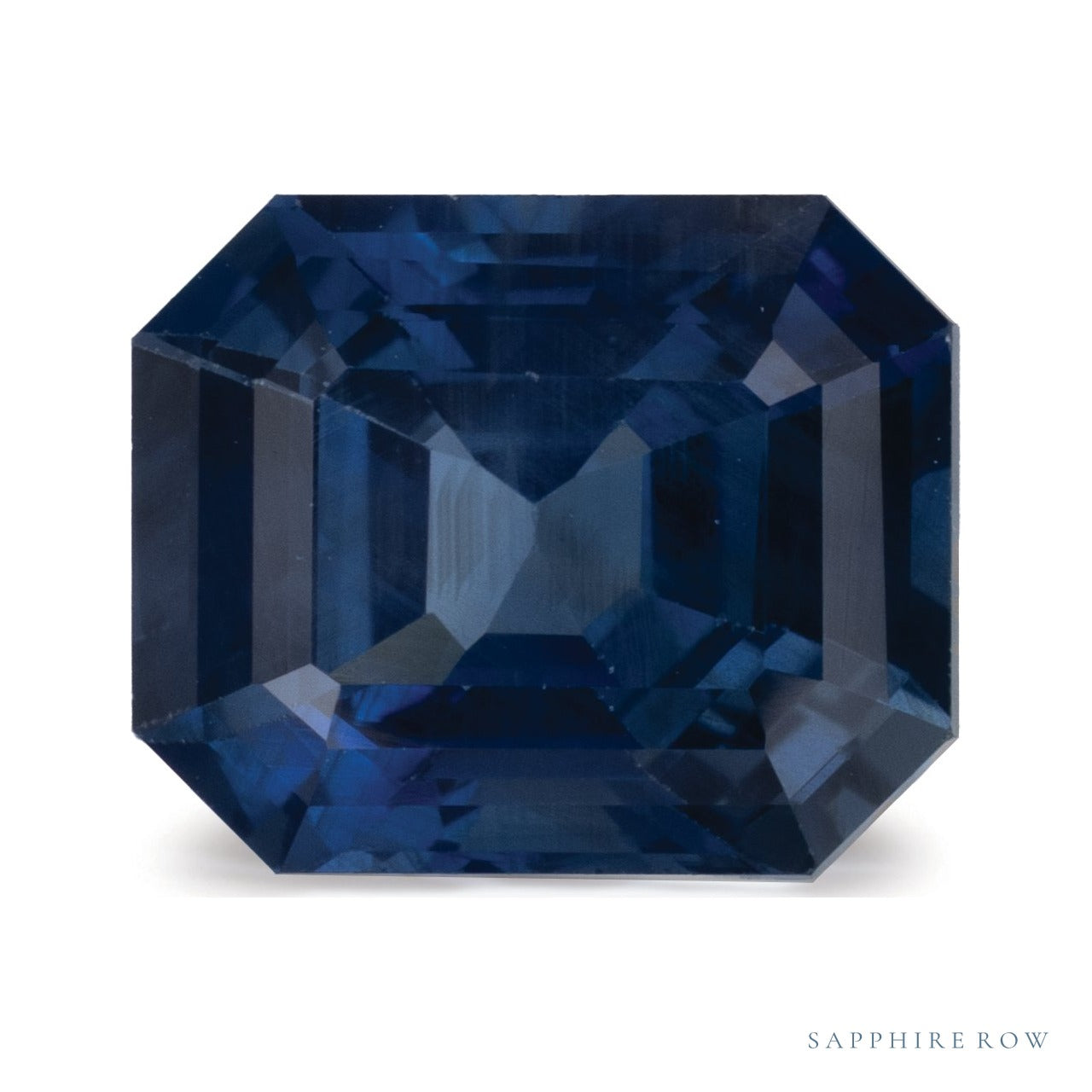 3.02 ct natural blue sapphire from Tanzania, emerald cut | Sapphire Row · cut6