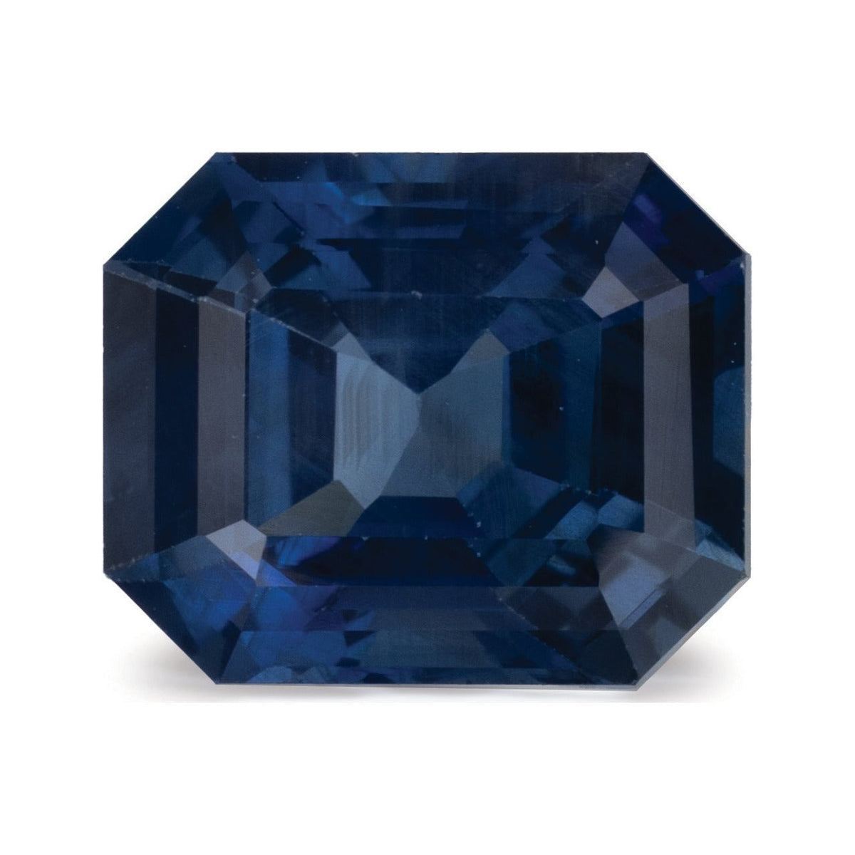 3.02 ct natural blue sapphire from Tanzania, emerald cut | Sapphire Row · cut7