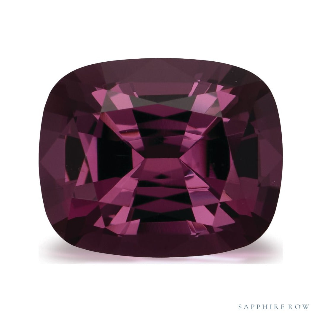 3.02 ct natural purple spinel from Sri Lanka, antique cushion cut | Sapphire Row · cut6