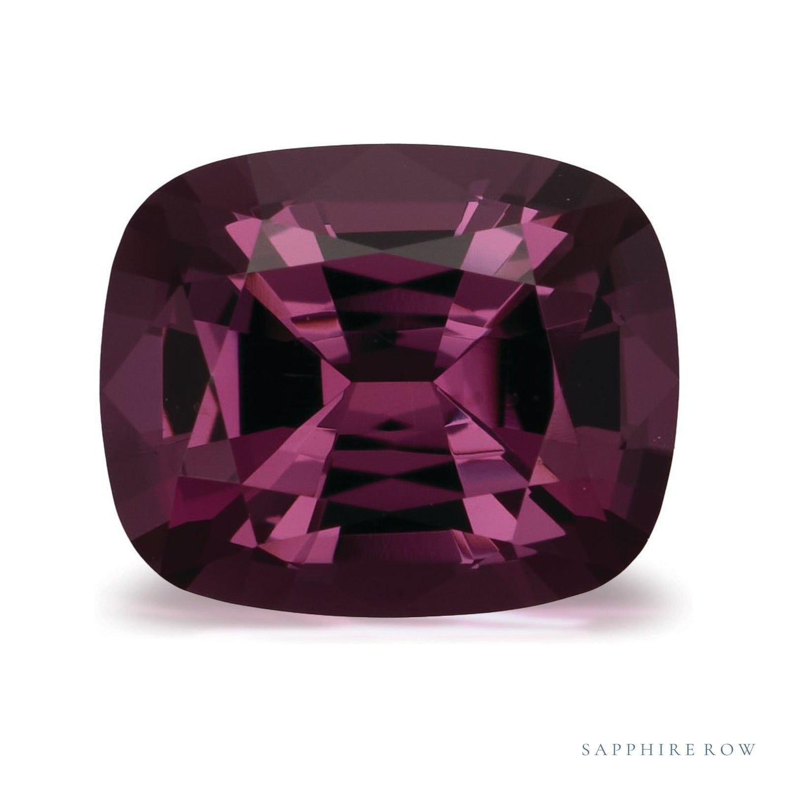 3.02 ct natural purple spinel from Sri Lanka, antique cushion cut | Sapphire Row · cut4