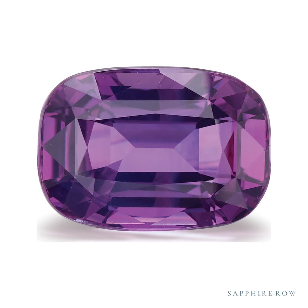 2.99 ct natural purple sapphire from Sri Lanka, antique cushion cut | Sapphire Row · cut6
