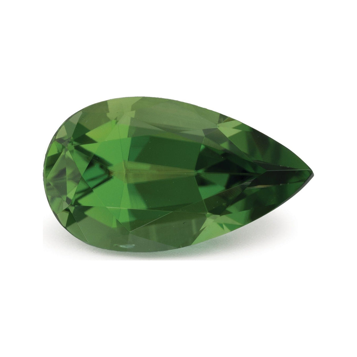 3.00 ct natural green tourmaline from Tanzania, pear cut | Sapphire Row · cut7