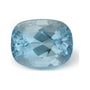 2.95 ct natural blue aquamarine from Madagascar, antique cushion cut | Sapphire Row · cut7