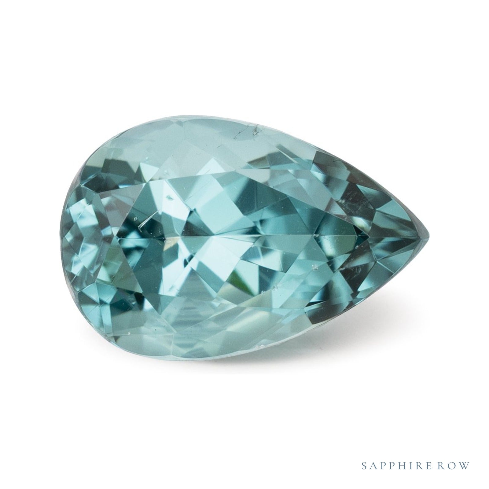 2.95 ct natural blue tourmaline from Nigeria, pear cut | Sapphire Row · cut4