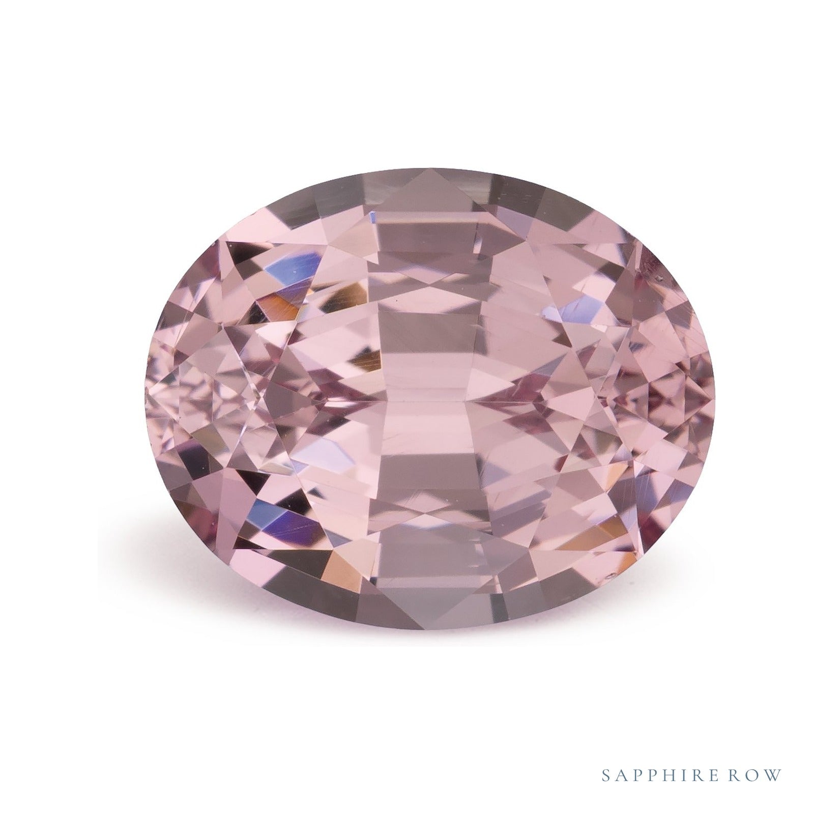 2.92 ct natural malaya garnet from Tanzania, oval cut | Sapphire Row · cut4