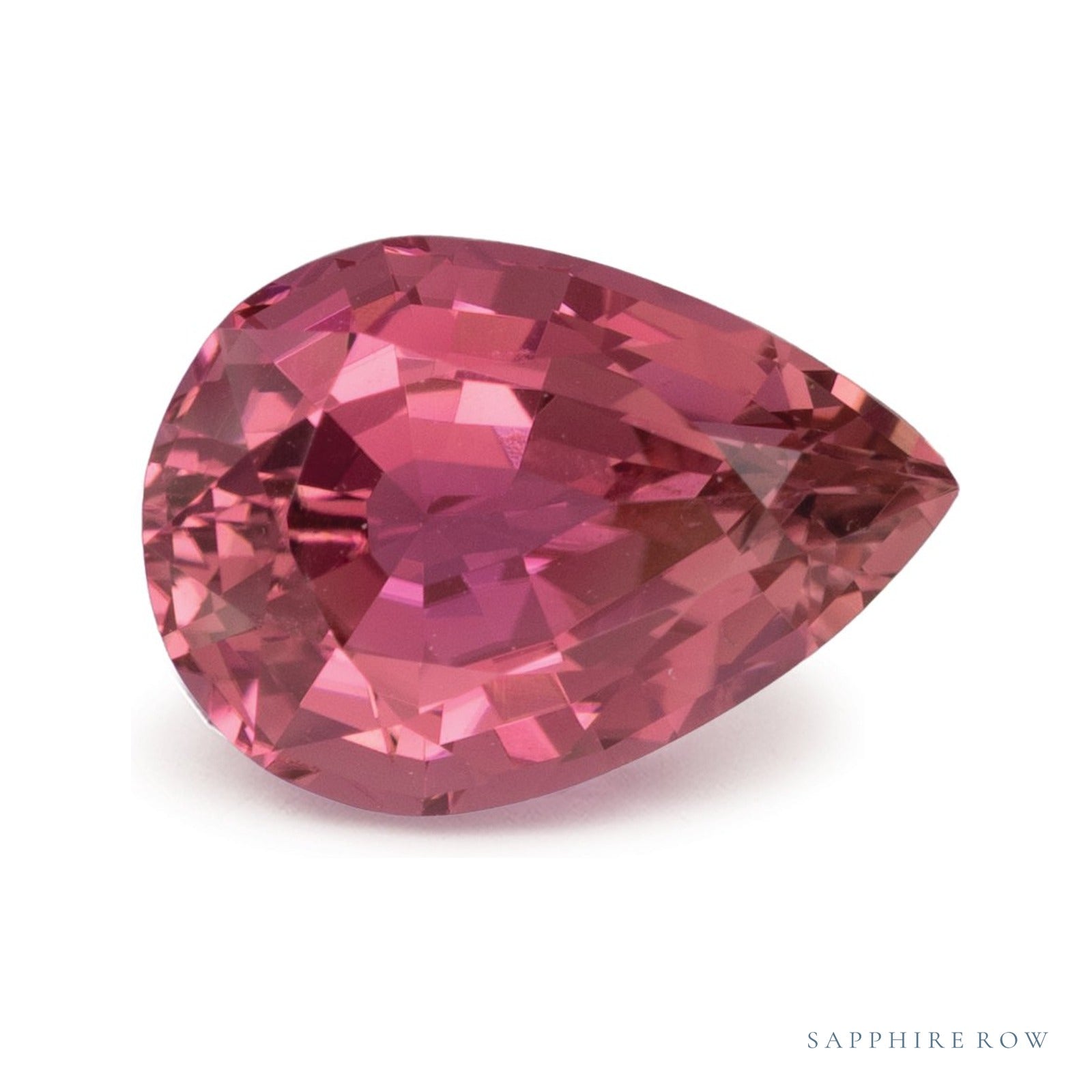 2.91 ct natural pink tourmaline from Madagascar, pear cut | Sapphire Row · cut4