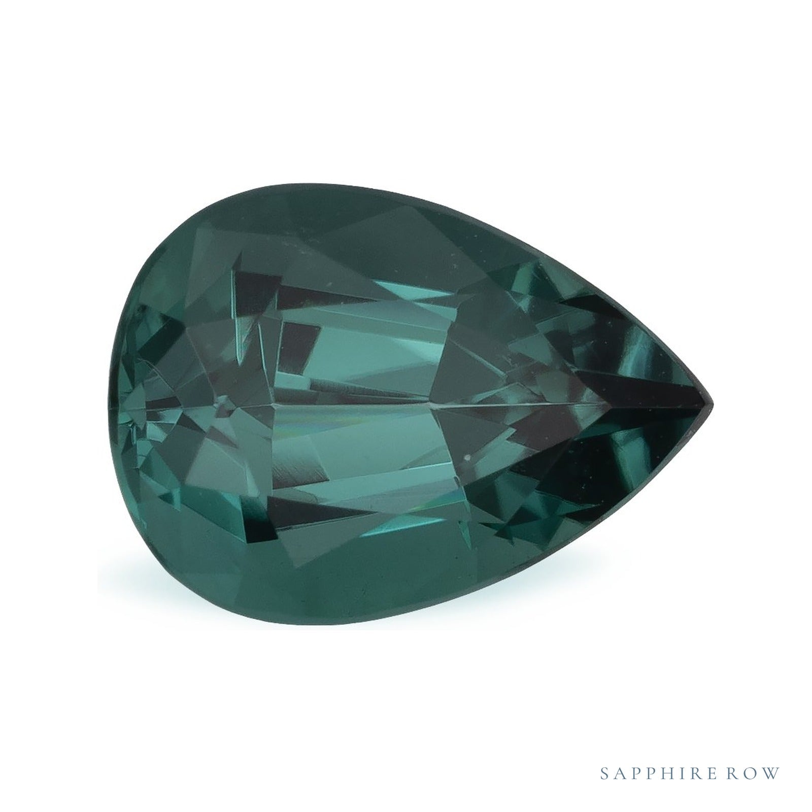 2.90 ct natural green tourmaline from Nigeria, pear cut | Sapphire Row · cut4