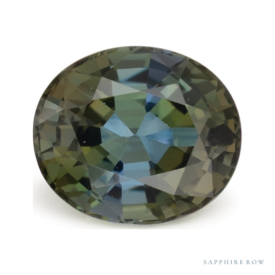 2.90 ct natural bicolor zoisite from Namibia, oval cut | Sapphire Row · cut7