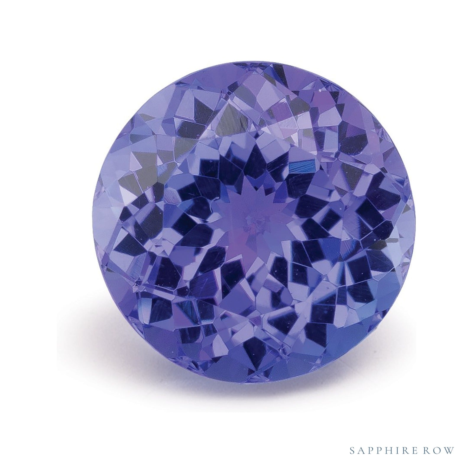 2.88 ct natural blue tanzanite from Tanzania, round cut | Sapphire Row · cut4