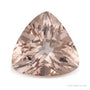 2.88 ct natural peach morganite from Mozambique, trillion cut | Sapphire Row · cut7