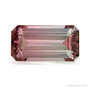 2.80 ct natural bicolor tourmaline from Nigeria, emerald cut | Sapphire Row · cut7