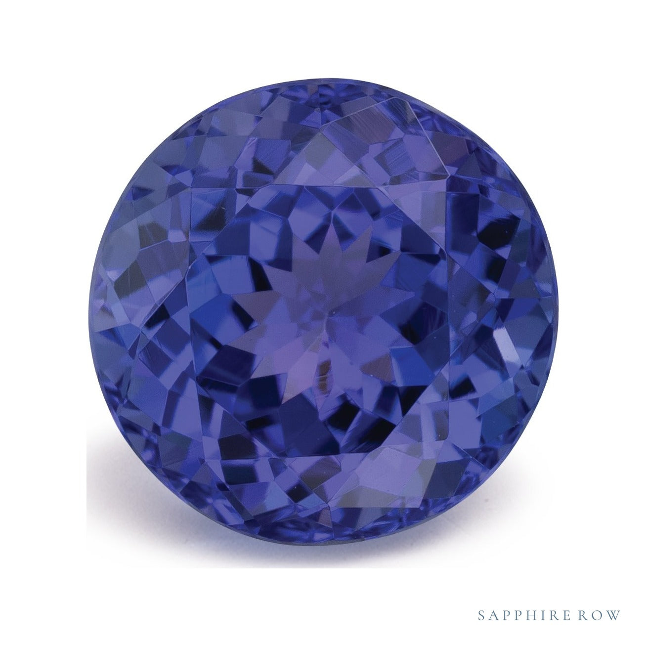 2.79 ct natural blue tanzanite from Tanzania, round cut | Sapphire Row · cut7