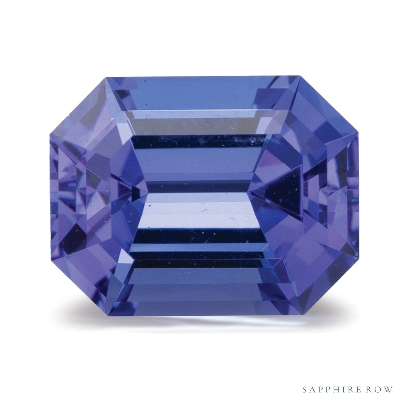 2.79 ct natural blue tanzanite from Tanzania, emerald cut | Sapphire Row · cut4