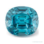 2.78 ct natural blue zircon from Cambodia, antique cushion cut | Sapphire Row · cut7