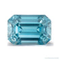 2.78 ct natural blue zircon from Cambodia, emerald cut | Sapphire Row · cut7
