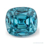 2.74 ct natural blue zircon from Cambodia, antique cushion cut | Sapphire Row · cut7