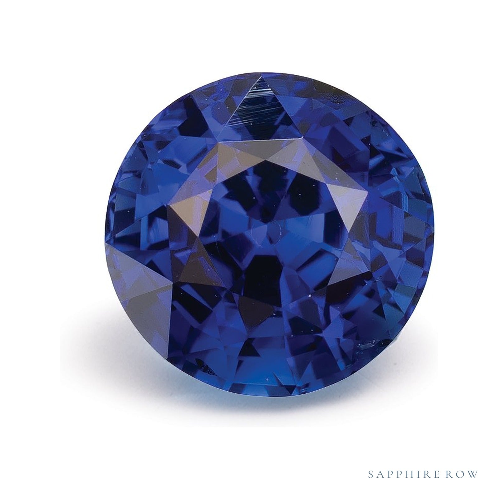 2.69 ct natural blue sapphire from Sri Lanka, round cut | Sapphire Row · cut4