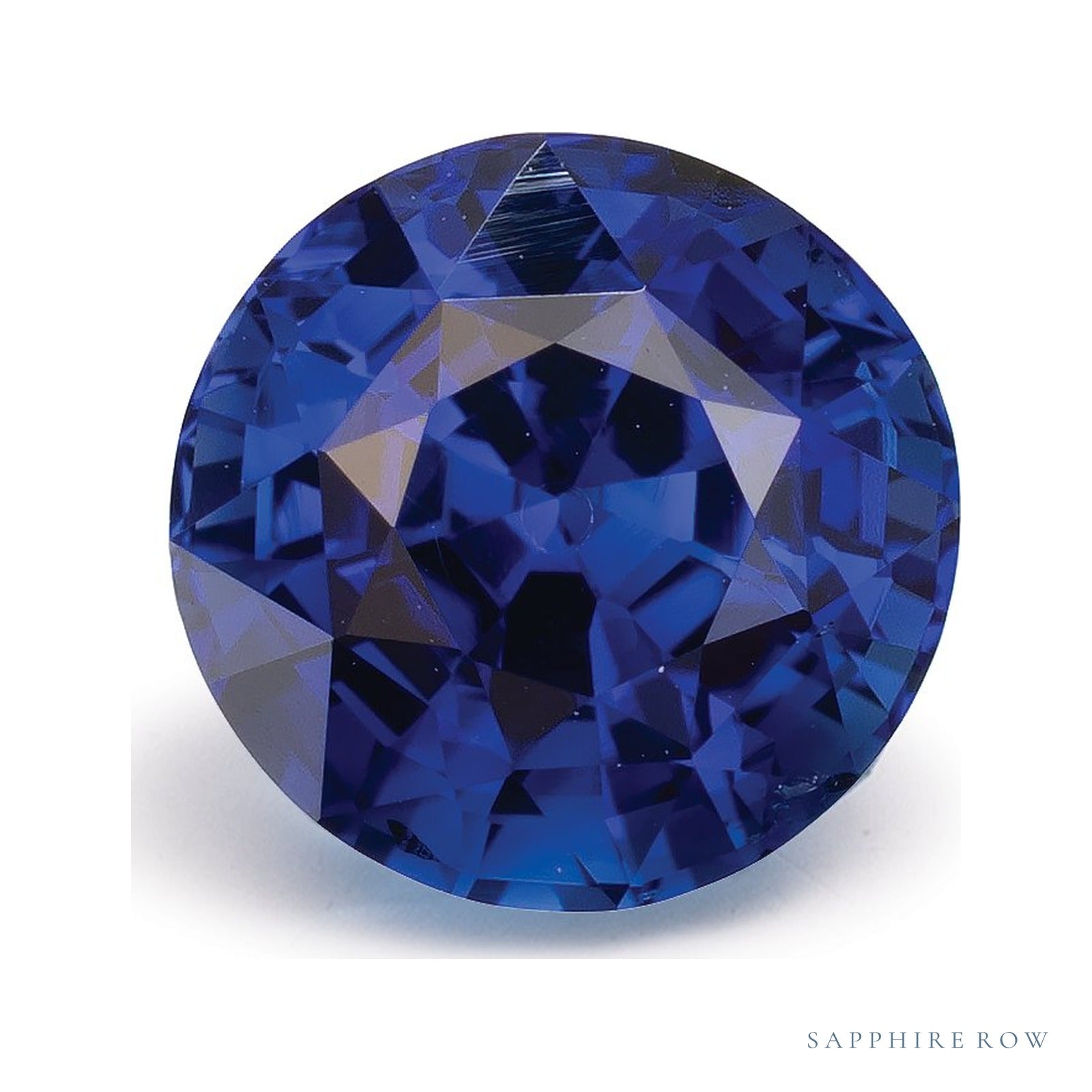 2.69 ct natural blue sapphire from Sri Lanka, round cut | Sapphire Row · cut4