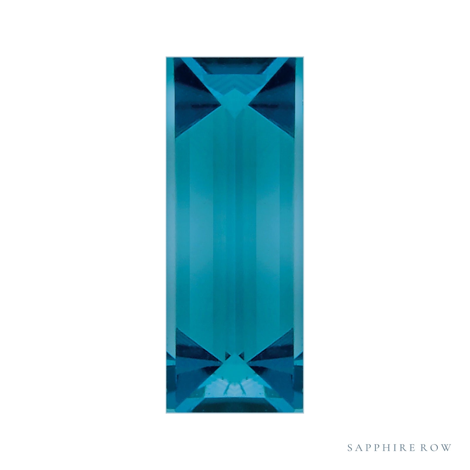 4x2 mm natural london blue topaz, straight baguette cut | Sapphire Row · cut4
