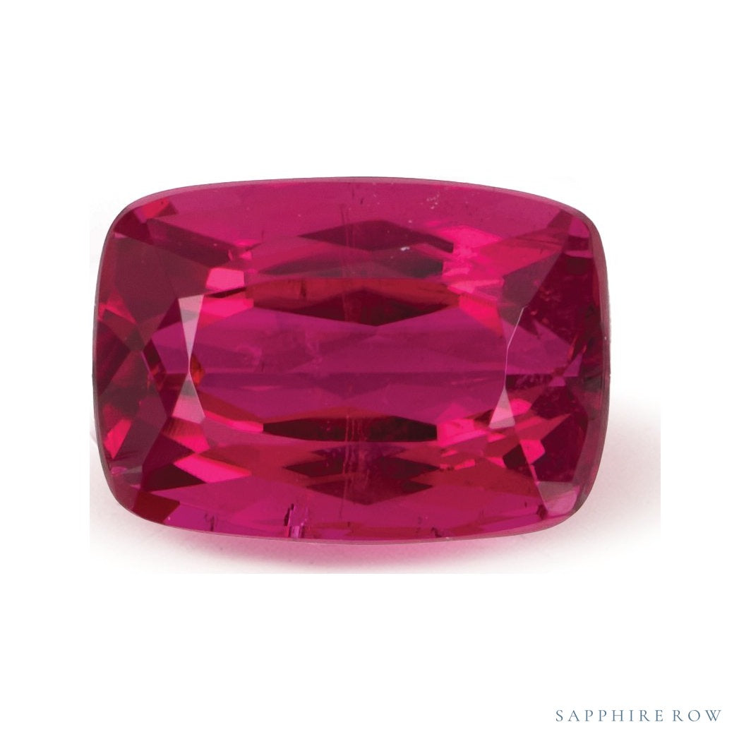 2.68 ct natural pink tourmaline from Nigeria, antique cushion cut | Sapphire Row · cut4 · cut5
