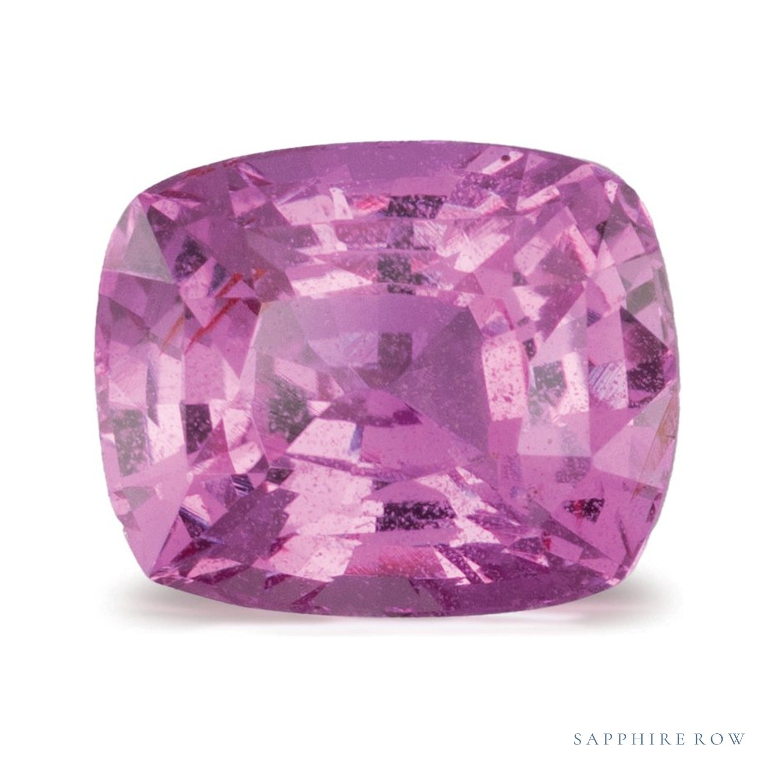 2.66 ct natural pink sapphire from Madagascar, antique cushion cut | Sapphire Row · cut4