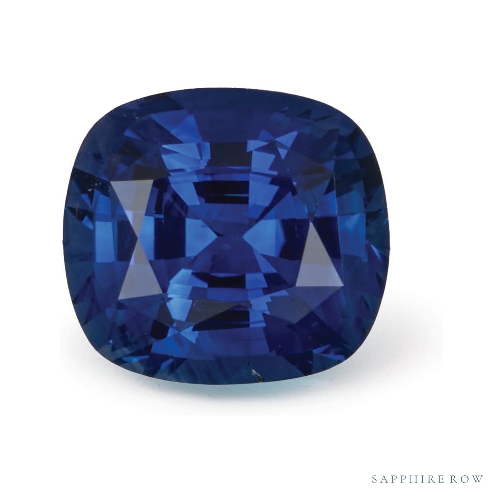 2.64 ct natural blue sapphire from Sri Lanka, antique cushion cut | Sapphire Row · cut4