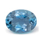 2.63 ct natural blue aquamarine from Mozambique, oval cut | Sapphire Row · cut7