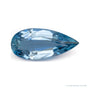 2.63 ct natural blue aquamarine from Mozambique, pear cut | Sapphire Row · cut7